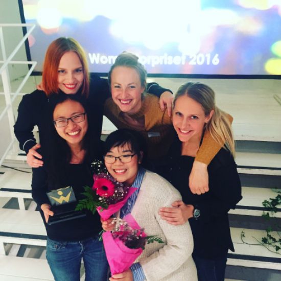 Myky har precis tagit emot Womentor priset på IT&Telekomdagen 